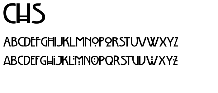 Chs font