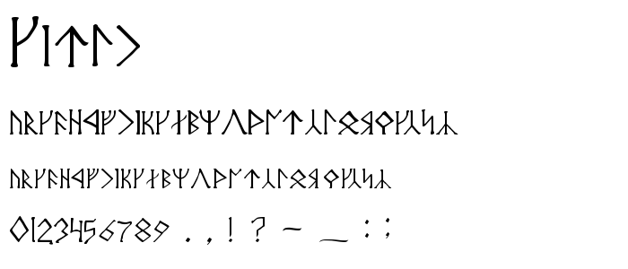 Cirth font