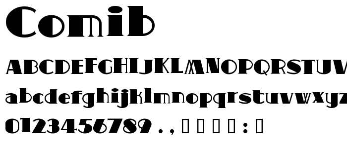 Comib font