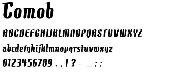 Comob font