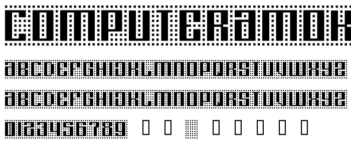 Computeramok font