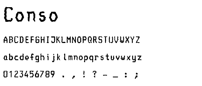 Conso font