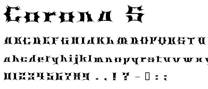 Corona_S font