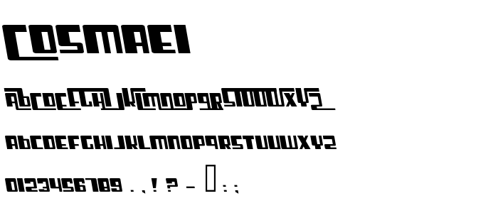 Cosmaei font