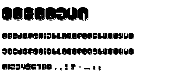 Cosmojun font