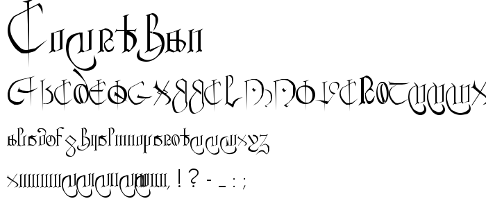 Courthan font