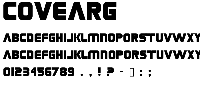 Covearg font