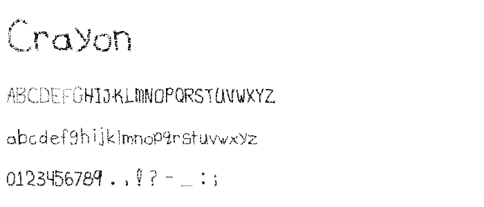 Crayon font