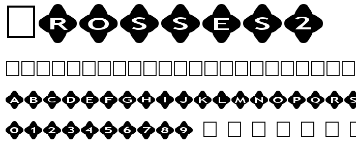 Crosses2 font