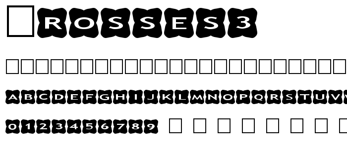 Crosses3 font