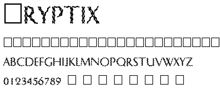 Cryptix font