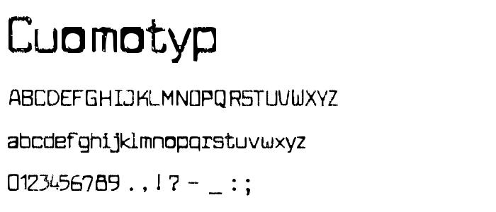 Cuomotyp font
