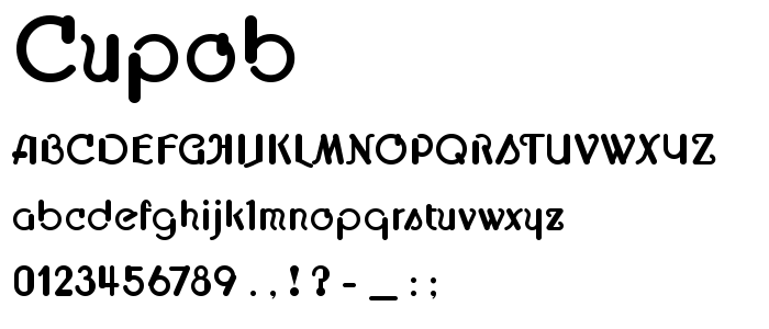 Cupob font