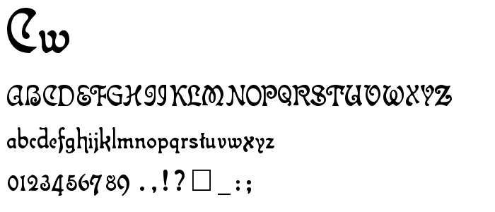 Cw_Atlan font