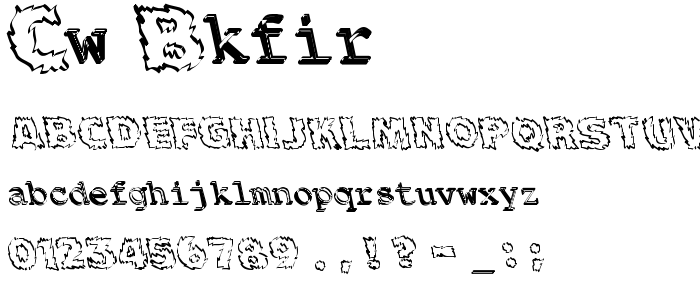 Cw_Bkfir font
