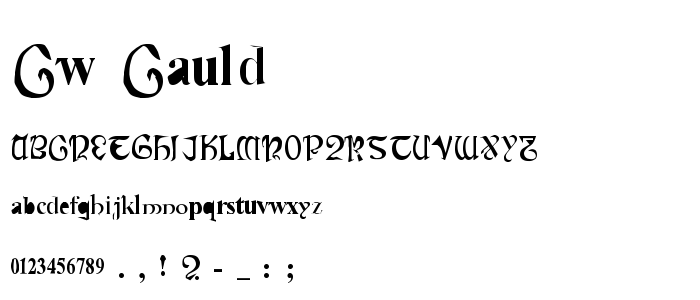 Cw_Cauld font