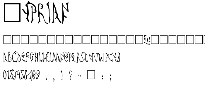 Cyprian font