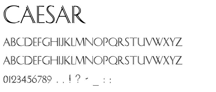 Caesar font
