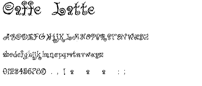 Caffe_Latte font