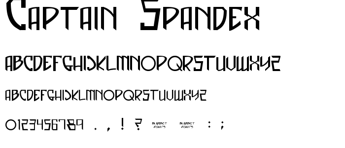 Captain_Spandex font