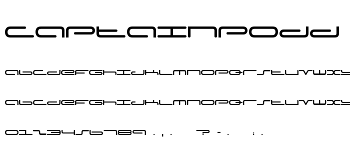 Captainpodd font