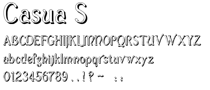 Casua_S font
