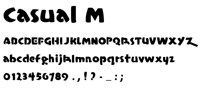Casual_M font