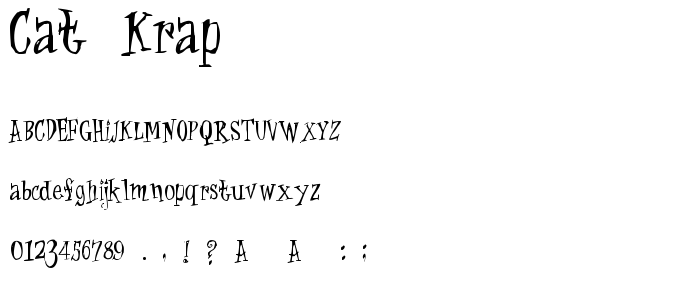 Cat_Krap font
