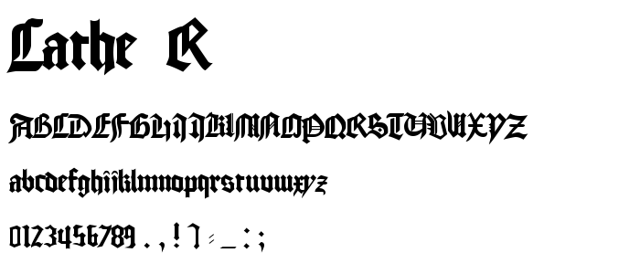 Cathe__R font