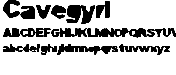 Cavegyrl font