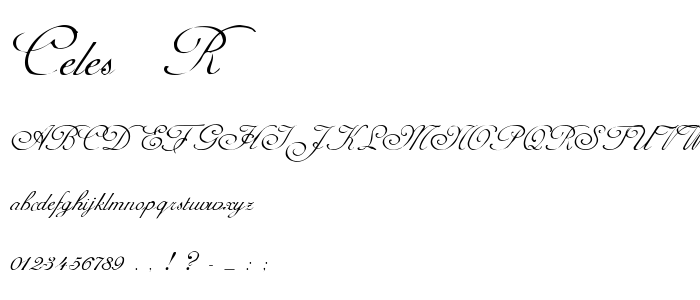 Celes__R font