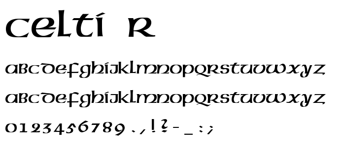Celti__R font