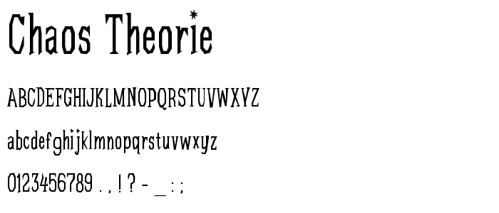 Chaos_Theorie font