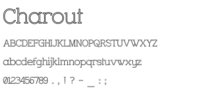 Charout font