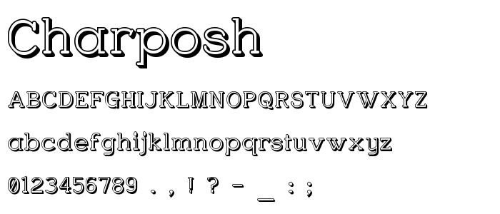 Charposh font