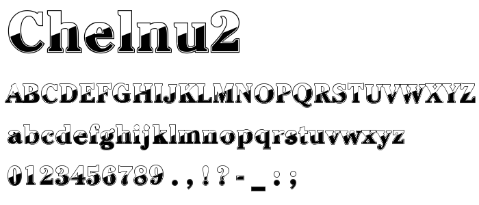 Chelnu2 font