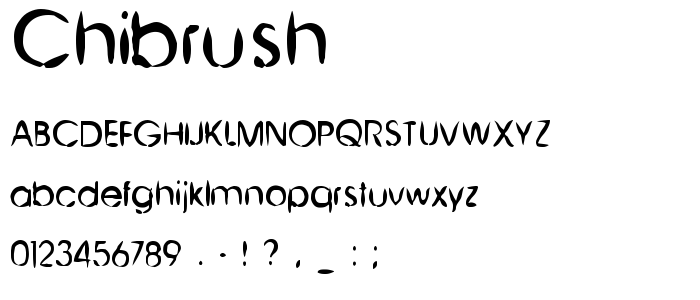 Chibrush font