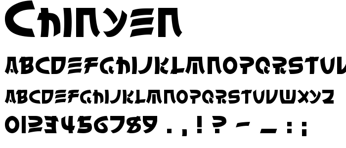 Chinyen font