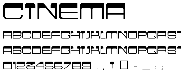 Cinema font