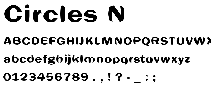 Circles_N font