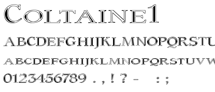 Coltaine1 font