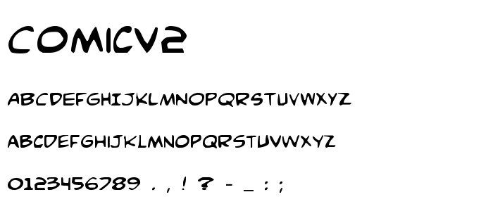 Comicv2 font