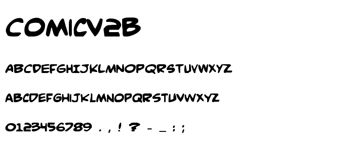 Comicv2b font