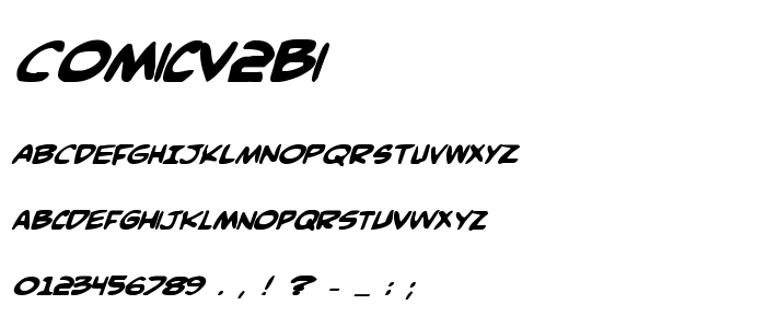 Comicv2bi font