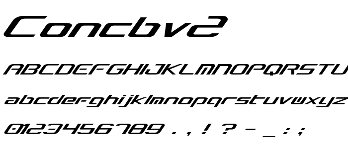 Concbv2 font
