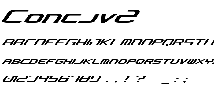 Concjv2 font