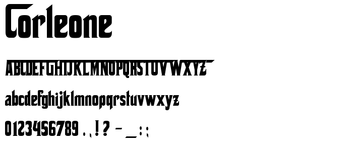 Corleone font