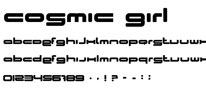 Cosmic_Girl font