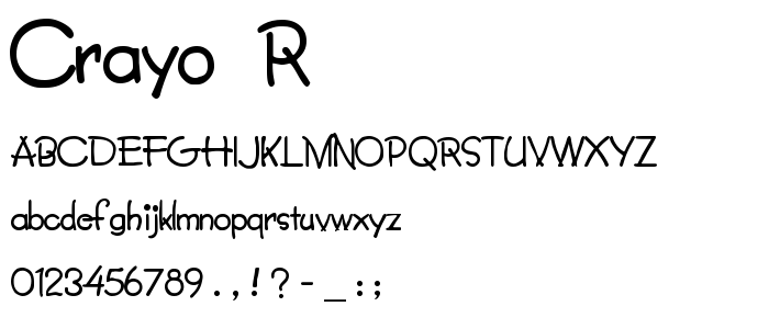 Crayo__R font