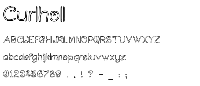 Curlholl font